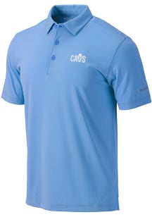 Columbia Cleveland Cavaliers Mens Light Blue Drive Short Sleeve Polo