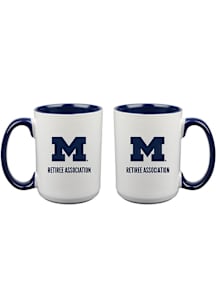 Michigan Wolverines Retiree Association 15oz Ceramic Mug - White