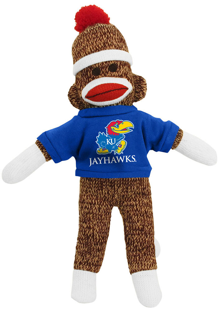 Kansas Jayhawks 8 Inch Sock Monkey Plush