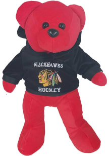 Chicago Blackhawks Hoodie Bear Plush