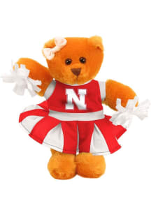Red Nebraska Cornhuskers 8 Inch Plush Cheer Bear Plush