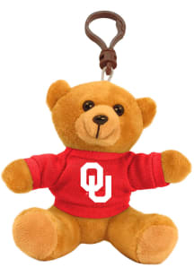 Oklahoma Sooners 4 Inch Bear Keychain