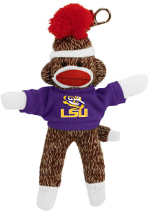 LSU Tigers Sock Monkey Keychain