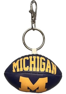 Yellow Michigan Wolverines Softee Football Keychain