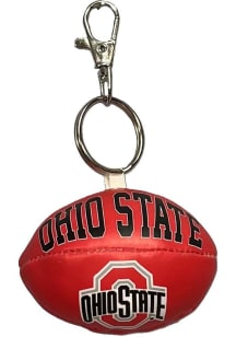 Red Ohio State Buckeyes Softee Football Keychain