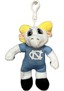 North Carolina Tar Heels Mascot Plush Keychain - Light Blue