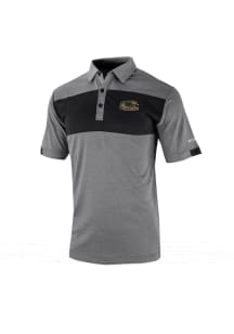 Columbia Wisconsin-Milwaukee Panthers Mens Black Total Control Short Sleeve Polo