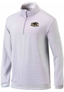 Columbia Wisconsin-Milwaukee Panthers Mens Grey Even Lie Long Sleeve 1/4 Zip Pullover