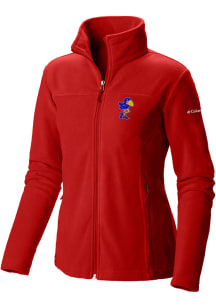 Columbia Kansas Jayhawks Womens Red Give and Go II Light Weight Jacket