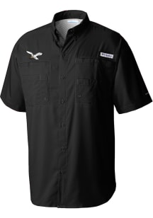 Columbia Philadelphia Eagles Mens Black Tamiami Short Sleeve Dress Shirt
