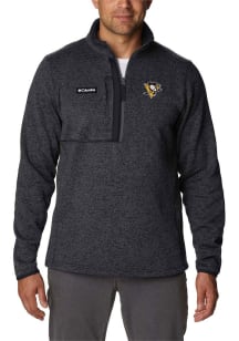 Columbia Pittsburgh Penguins Mens Black Sweater Weather Long Sleeve 1/4 Zip Pullover