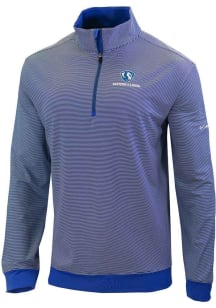 Columbia Eastern Illinois Panthers Mens Blue Even Lie Long Sleeve 1/4 Zip Pullover