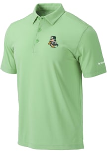 Columbia Michigan State Spartans Mens Green Drive Short Sleeve Polo