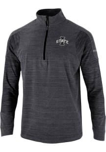 Columbia Iowa State Cyclones Mens Black Catch it Thin Long Sleeve 1/4 Zip Pullover