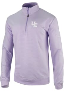 Columbia Evansville Purple Aces Mens Lavender Even Lie Long Sleeve 1/4 Zip Pullover