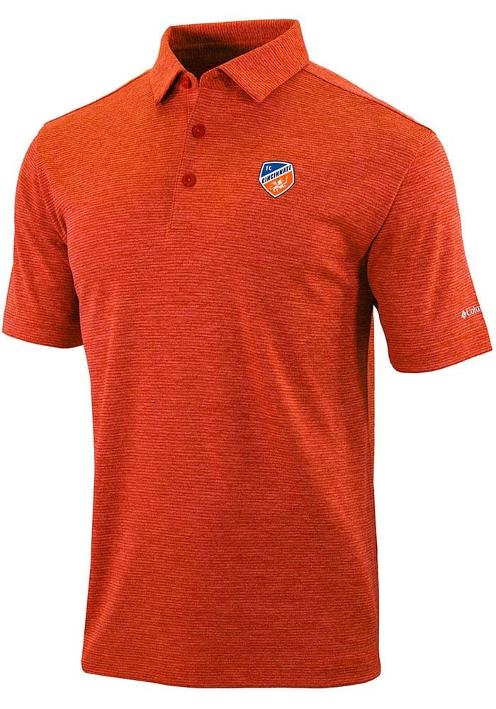 Columbia FC Cincinnati Mens Orange Set II Version Short Sleeve Polo