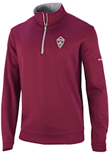 Columbia Colorado Rapids Mens Red Wickham Hills Long Sleeve Qtr Zip Pullover