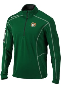 Columbia Colorado State Rams Mens Green Shotgun Long Sleeve Qtr Zip Pullover