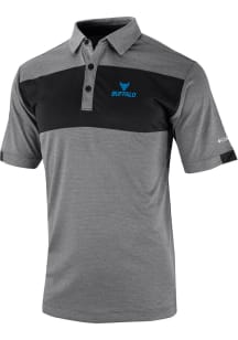 Columbia Buffalo Bulls Mens Black Total Control Short Sleeve Polo