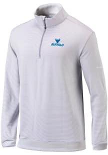 Columbia Buffalo Bulls Mens Grey Even Lie Long Sleeve Qtr Zip Pullover