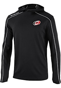 Columbia Carolina Hurricanes Mens Black Heat Seal Omni Wick Shot Gun Long Sleeve Hoodie