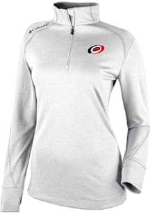 Columbia Carolina Hurricanes Womens White Heat Seal Omni Wick Shotgun 2.0 Qtr Zip