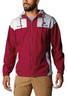 Columbia Colorado Avalanche Mens Red Heat Seal Flash Challenger Light Weight Jacket