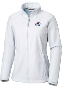 Columbia Colorado Avalanche Womens Grey Heat Seal Kruser Ridge Light Weight Jacket