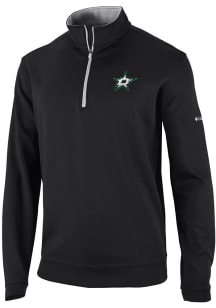 Columbia Dallas Stars Mens  Heat Seal Omni Wick Wickhams Hills Long Sleeve Qtr Zip Pullover