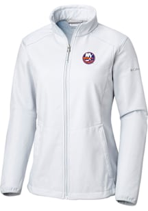 Columbia New York Islanders Womens Grey Heat Seal Kruser Ridge Light Weight Jacket