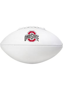 Ohio State Buckeyes White Logo Brands team schedule listing Autograph Football