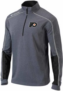 Columbia Philadelphia Flyers Mens  Heat Seal Omni Wick Shotgun 2.0 Long Sleeve Qtr Zip Pullover