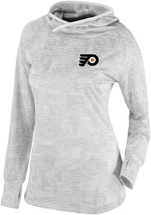 Columbia Philadelphia Flyers Womens White Heat Seal Omni Wick Sunday Ball Hooded Sweatshirt
