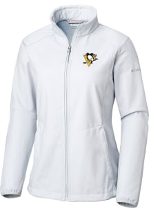Columbia Pittsburgh Penguins Womens Grey Heat Seal Kruser Ridge Light Weight Jacket