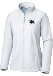 Columbia San Jose Sharks Womens Grey Heat Seal Kruser Ridge Light Weight Jacket