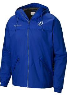 Columbia Tampa Bay Lightning Mens Blue Heat Seal Oroville Creek Outerwear Lined Jacket