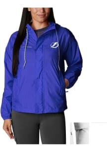 Columbia Tampa Bay Lightning Womens Blue Heat Seal Flash Challenger Light Weight Jacket