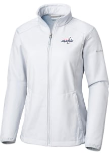 Columbia Washington Capitals Womens Grey Heat Seal Kruser Ridge Light Weight Jacket