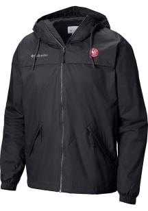 Columbia Atlanta Hawks Mens Black Heat Seal Oroville Creek Lined Jacket Medium Weight Jacket