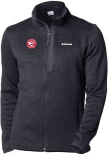 Columbia Atlanta Hawks Mens Black Heat Seal Sweater Weather Medium Weight Jacket
