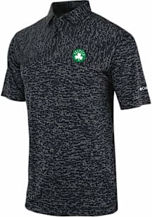 Columbia Boston Celtics Mens Black Heat Seal Heading Out Short Sleeve Polo