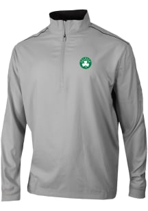 Columbia Boston Celtics Mens Grey Heat Seal Bogey's Paradise Long Sleeve Qtr Zip Pullover