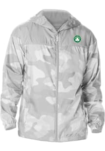 Columbia Boston Celtics Mens Grey Heat Seal Camo Flash Challenger Light Weight Jacket