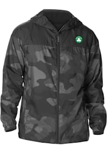 Columbia Boston Celtics Mens Black Heat Seal Camo Flash Challenger Light Weight Jacket