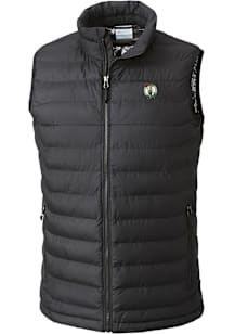 Columbia Boston Celtics Mens Black Heat Seal Powder Lite Vest Sleeveless Jacket