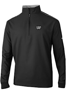 Columbia Brooklyn Nets Mens Black Heat Seal Bogey's Paradise Long Sleeve Qtr Zip Pullover