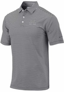 Mens Michigan Wolverines  Columbia Invite Stripe Short Sleeve Polo Shirt