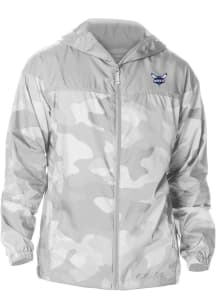 Columbia Charlotte Hornets Mens Grey Heat Seal Camo Flash Challenger Light Weight Jacket