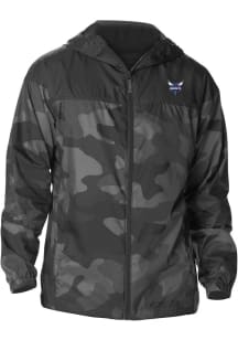 Columbia Charlotte Hornets Mens Black Heat Seal Camo Flash Challenger Light Weight Jacket