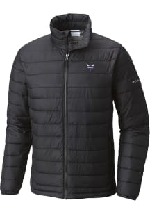 Columbia Charlotte Hornets Mens Black Heat Seal Powder Light Weight Jacket